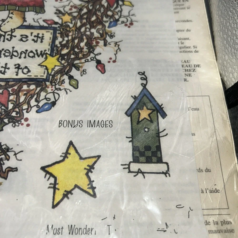 Daisy Kingdom Seasonal Sentiments Iron On Transfer‎ 1997 Wonderful Time